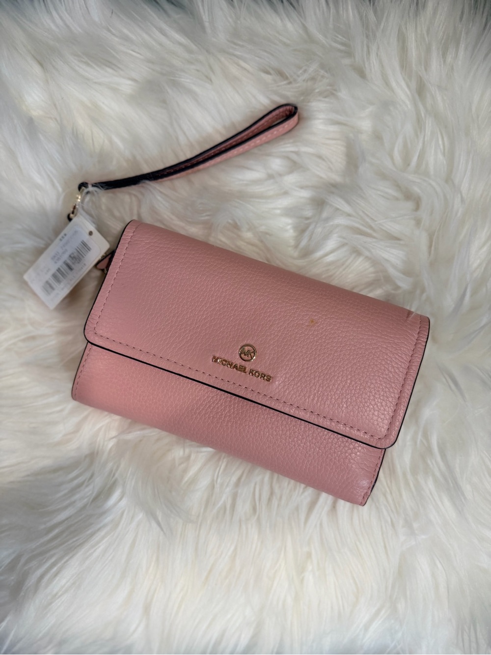 Michael Kors Jet set Boutique Pebbled Leather Wristlet